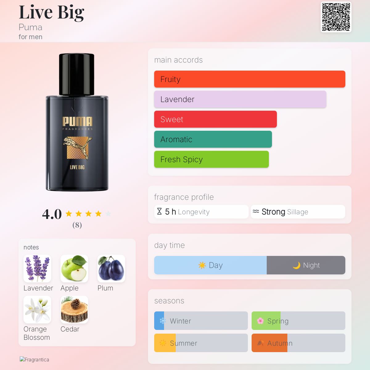 Live Big Puma cologne a fragrance for men 2016