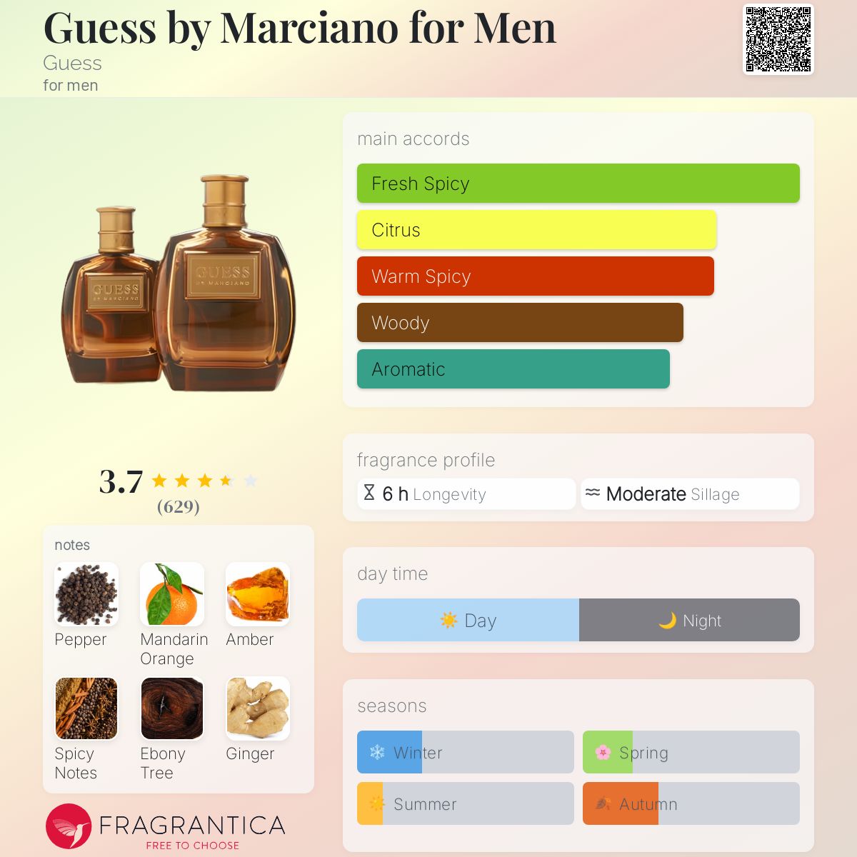 Guess by Marciano for Men Guess cologne a fragrance for men 2009 - Main Image