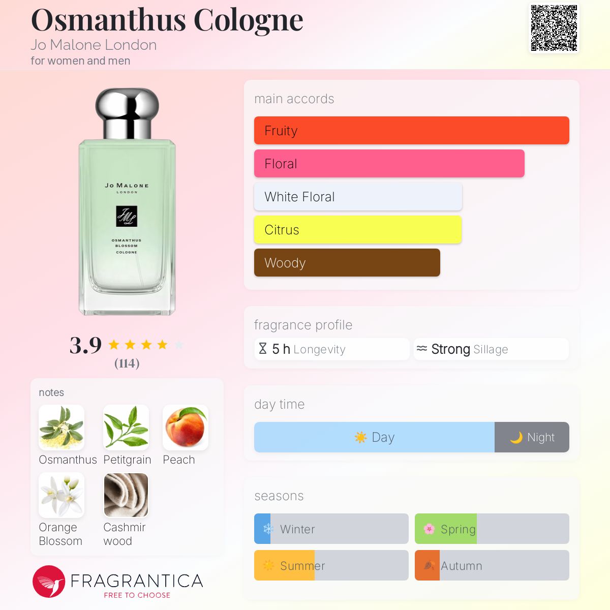 ジョーマローンOSMANTHUS BLOSSOM 100mL Osmanthus Blossom Cologne | Jo Malone London | United States
