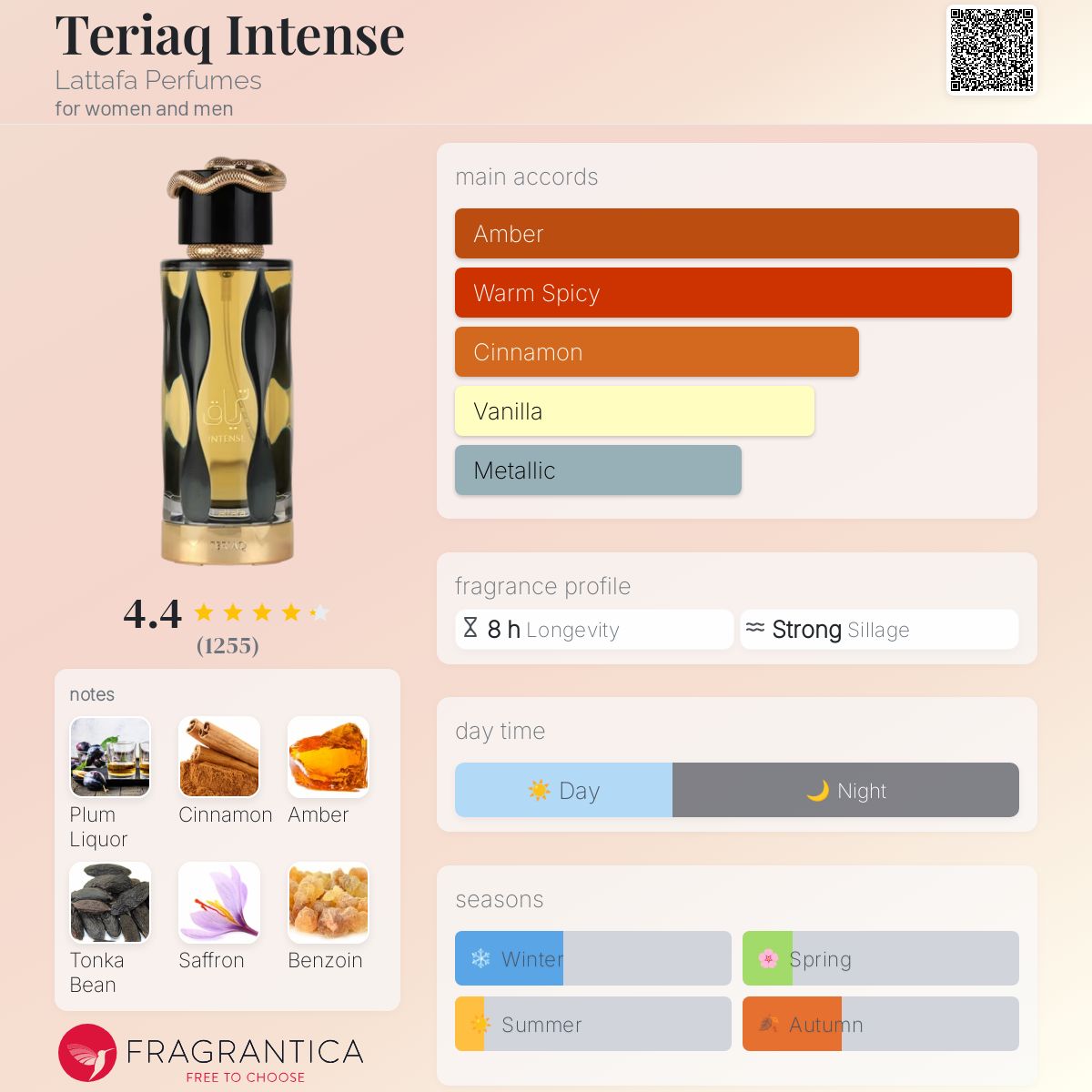 香水(男性用) Lattafa Teriaq Intense Teriaq Intense – Lattafa USA