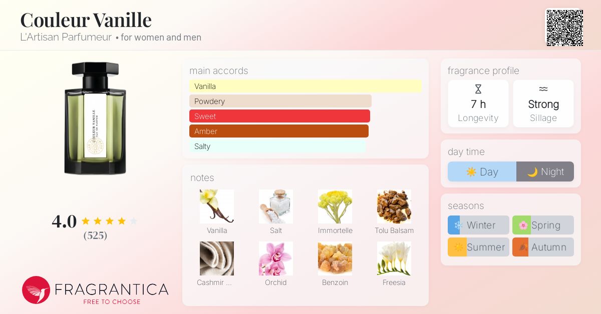 Couleur Vanille L'Artisan Parfumeur perfume - a fragrance