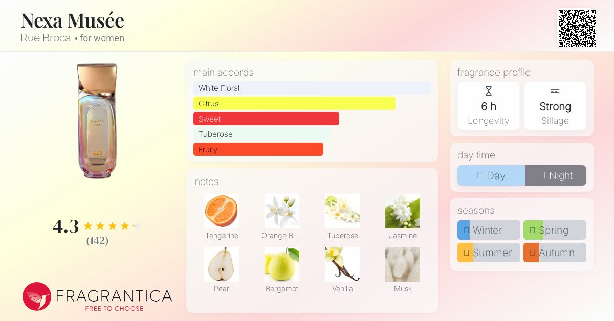 Nexa Musée Rue Broca perfume - a new fragrance for women 2024