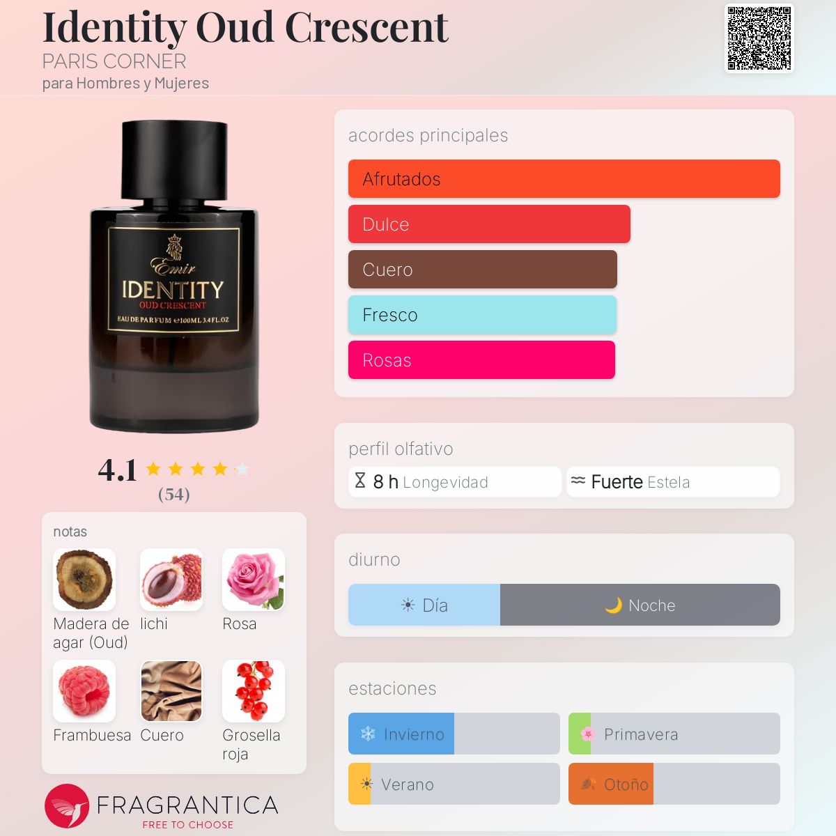 Identity Oud Crescent PARIS CORNER fragancia - una fragancia para 