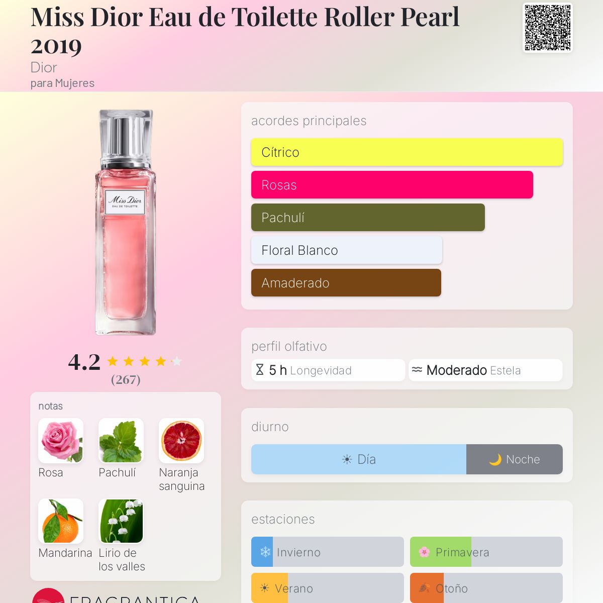 Miss Dior Eau de Toilette Roller Pearl 2019 Dior fragancia - una