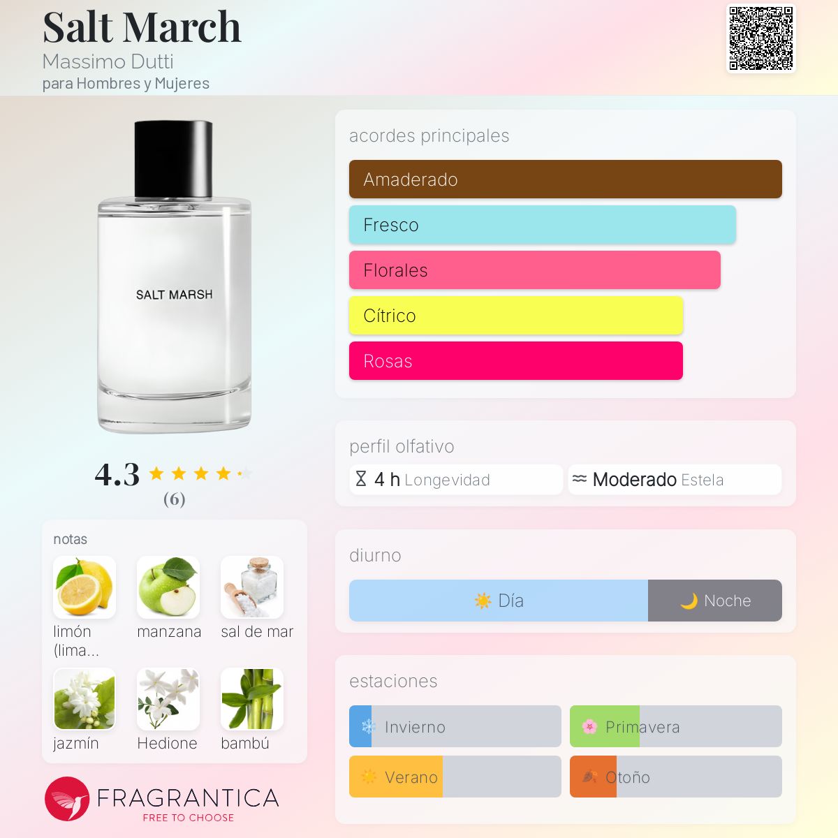 Salt March Massimo Dutti fragancia una fragancia para Hombres y - Main Image