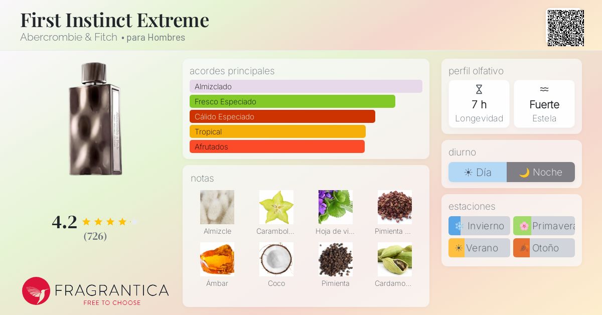 First Instinct Extreme Abercrombie & Fitch Colonia - una fragancia