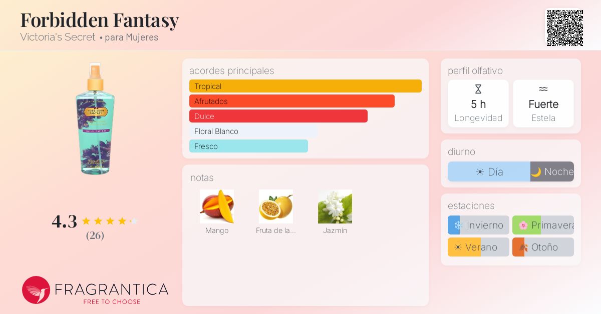 Forbidden Fantasy Victoria's Secret fragancia - una fragancia para