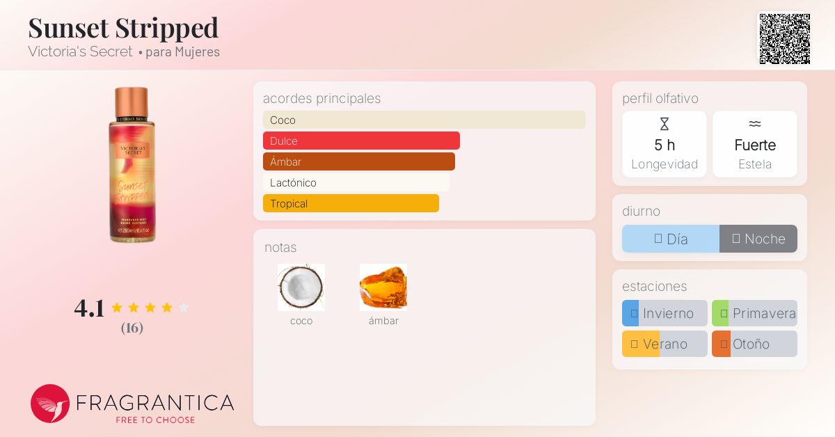 Sunset Stripped Victoria's Secret fragancia - una