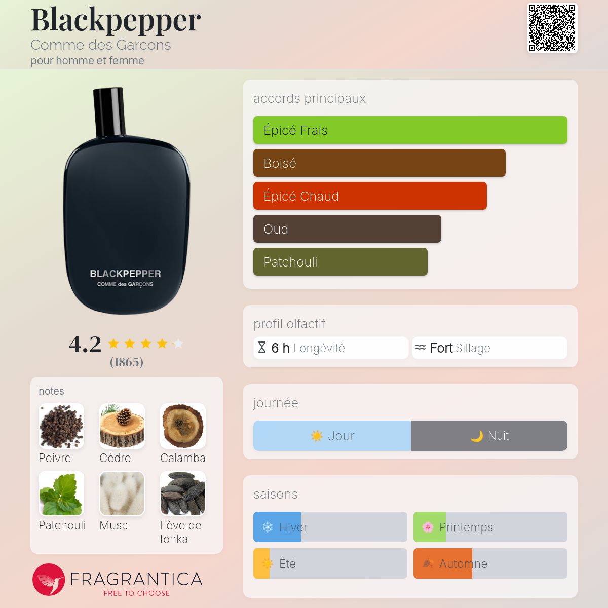 Blackpepper Comme des Garcons parfum - un parfum pour homme