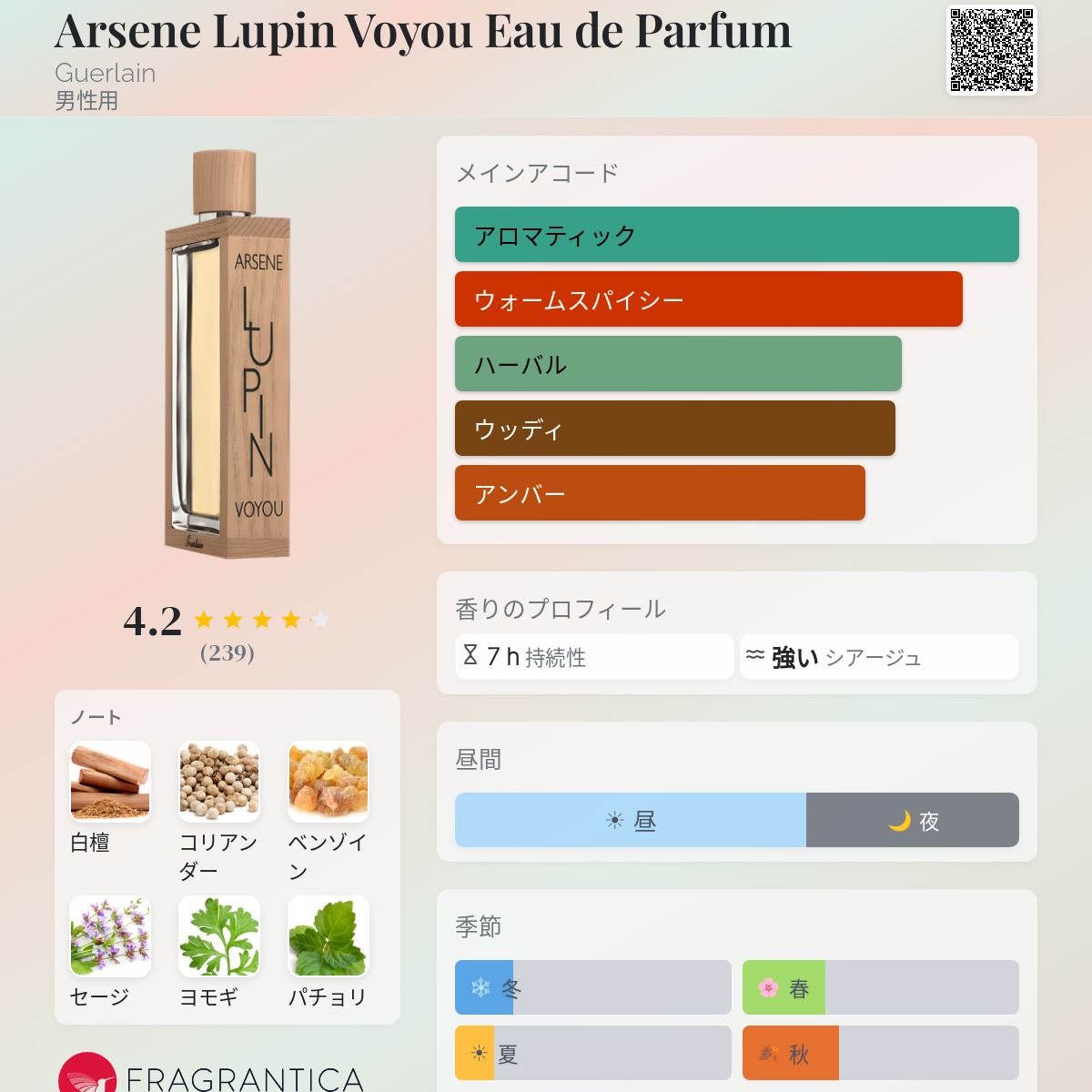 Arsene Lupin Voyou Eau de Parfum Guerlain コロン - 2010年の男性用
