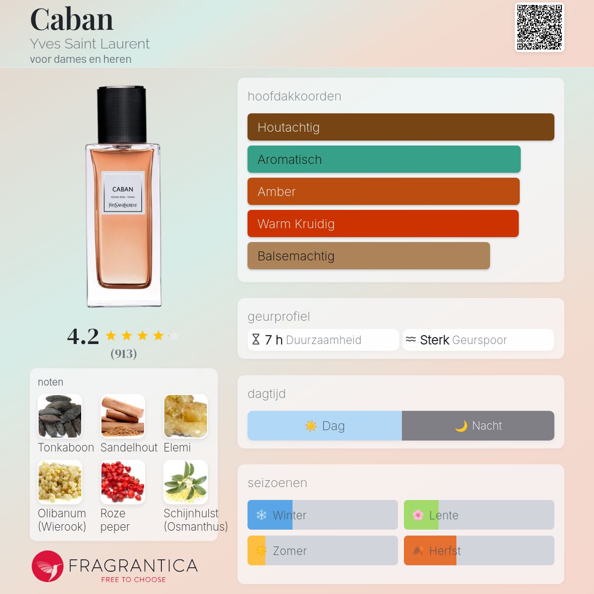 Caban Yves Saint Laurent parfum - een geur voor dames en heren 2015