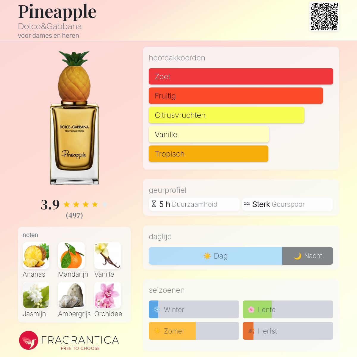 Pineapple Dolce&Gabbana parfum - een geur voor dames en heren 2020