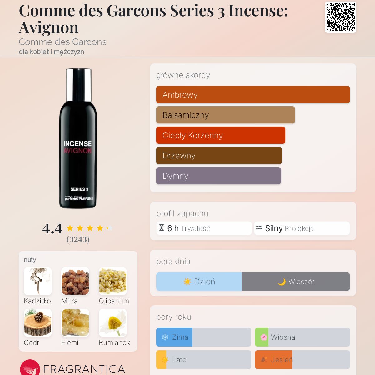 Comme des Garcons Series 3 Incense: Avignon Comme des