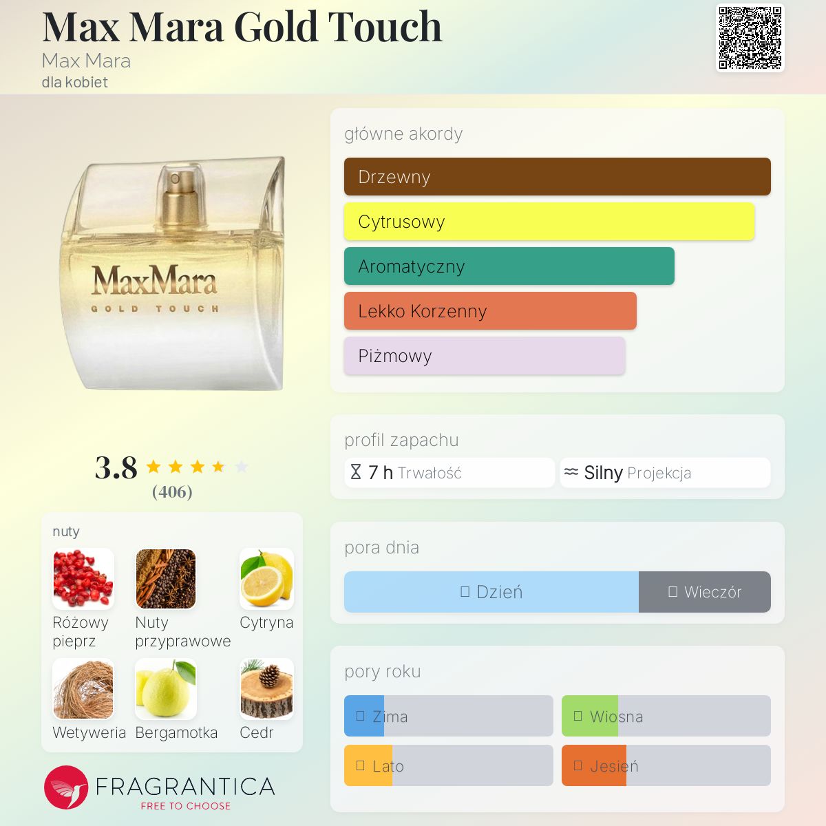 MAXMARA マックスマーラ ゴールドタッチ オードパルファム 90ml Max Mara Gold Touch Max Mara perfumy - to perfumy dla kobiet