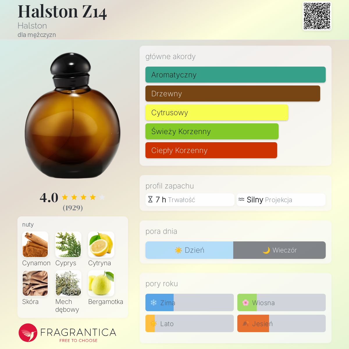 Halston Z14 Halston zapach - to perfumy dla mężczyzn 1974