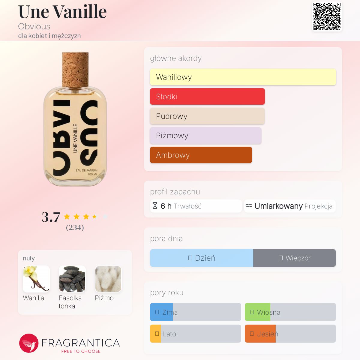 Une Vanille Obvious perfumy - to perfumy dla kobiet i