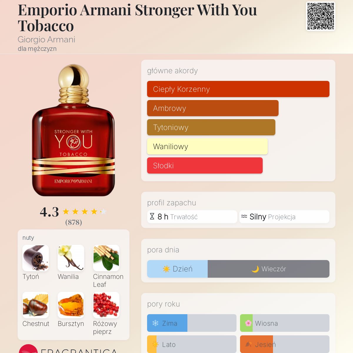 香水(男性用) Stronger With You Tobacco 100ml Stronger With You Tobacco - EMPORIO ARMANI - Woda