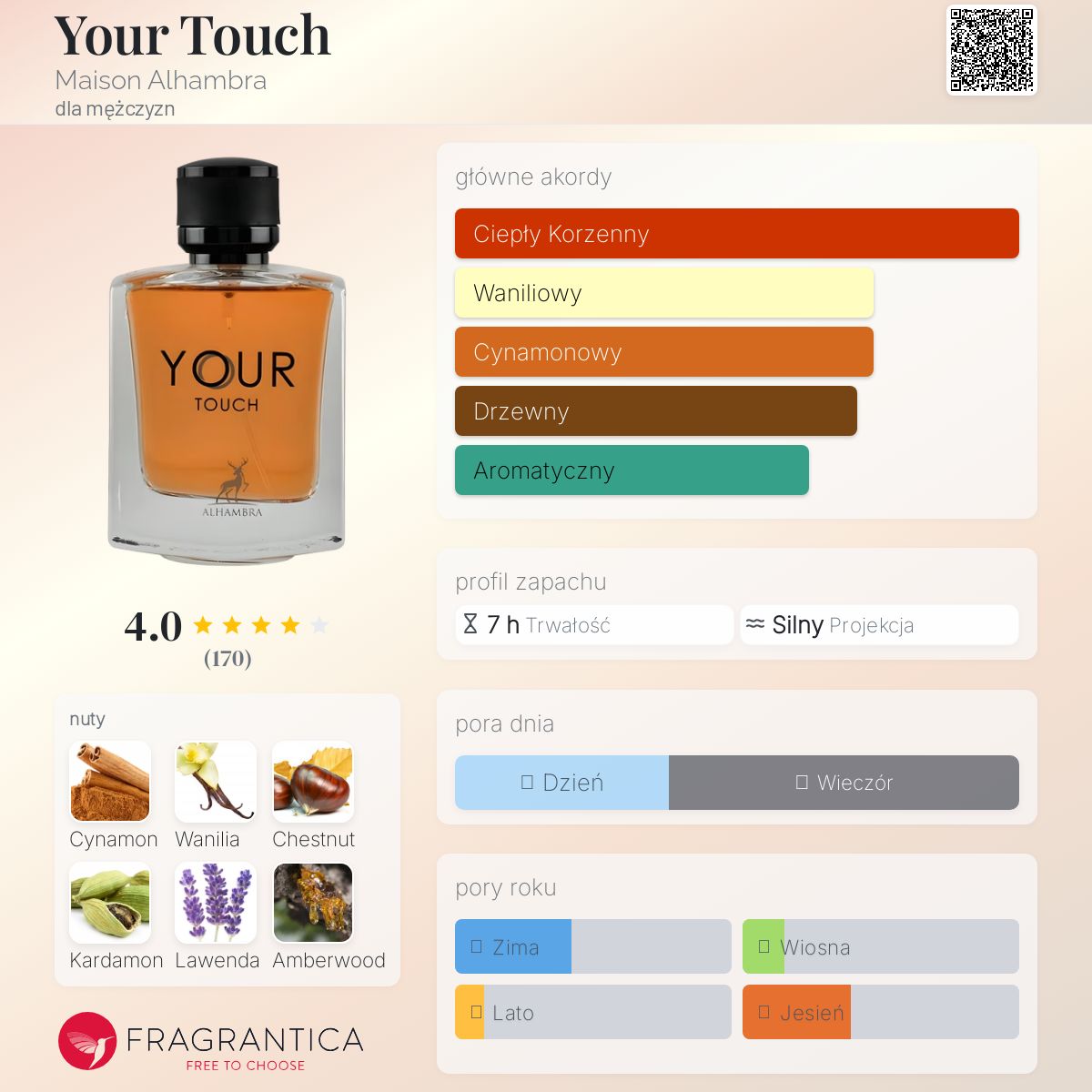 香水(男性用) maison alhambra your touch edp 100ml Maison Alhambra Your Touch Tabacco 100 ml EDP woda