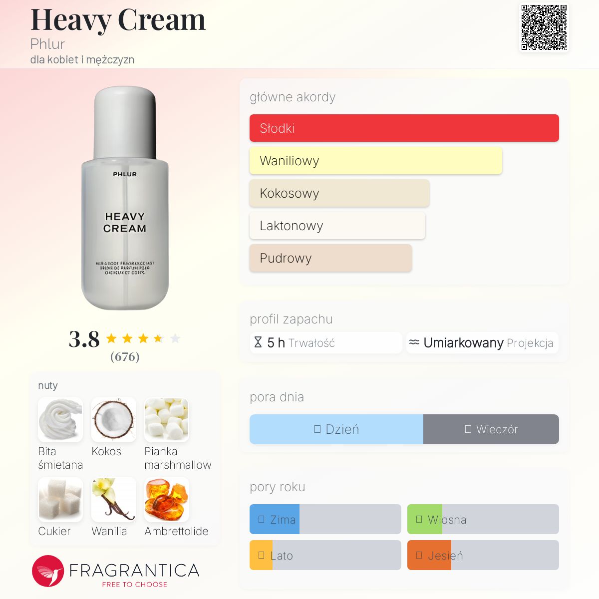 アート・デザイン・音楽 Phlur heavy cream Heavy Cream Phlur perfumy - to perfumy dla kobiet i mężczyzn