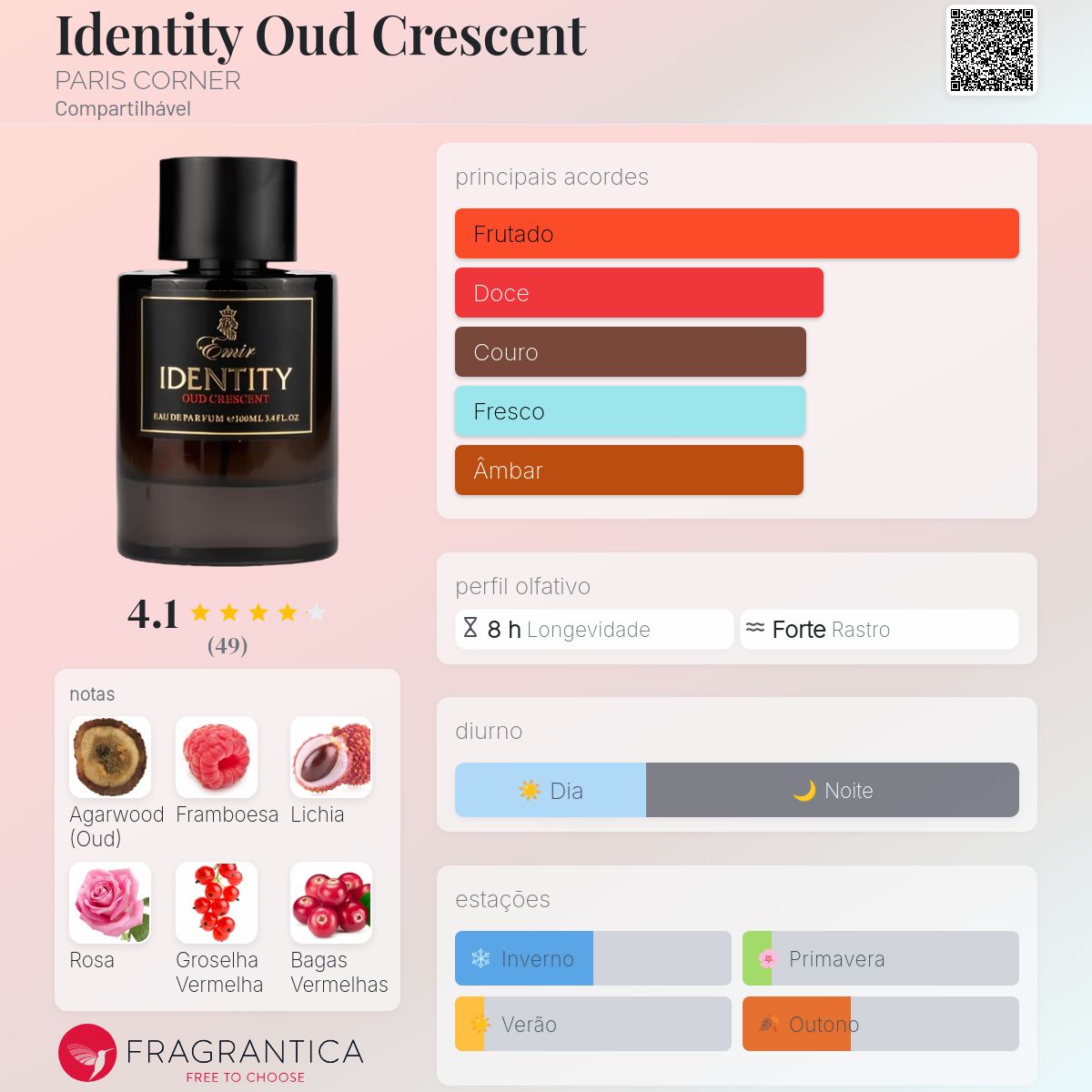 Identity Oud Crescent PARIS CORNER perfume - a fragrância
