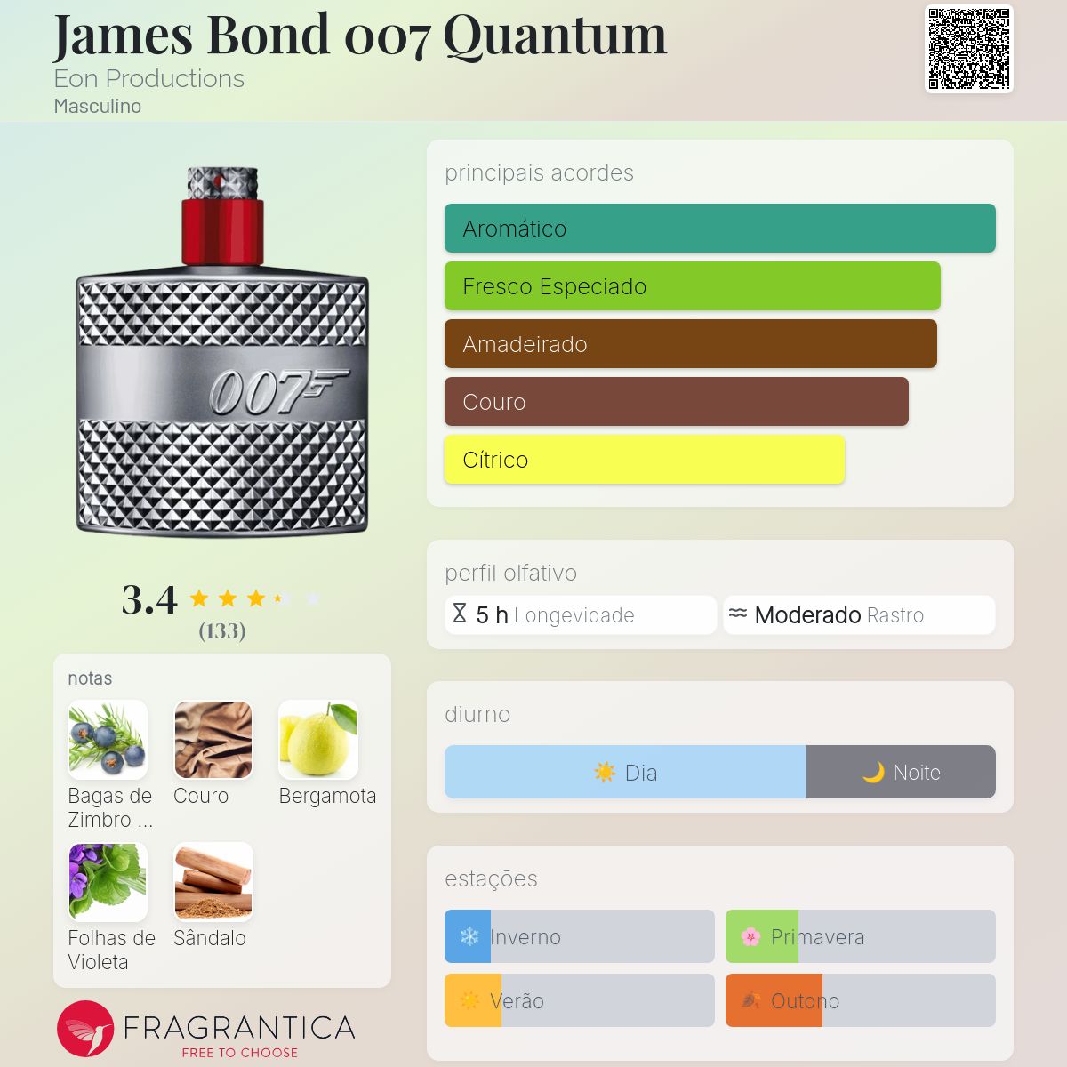 James Bond 007 Quantum Eon Productions Colônia - a fragrância