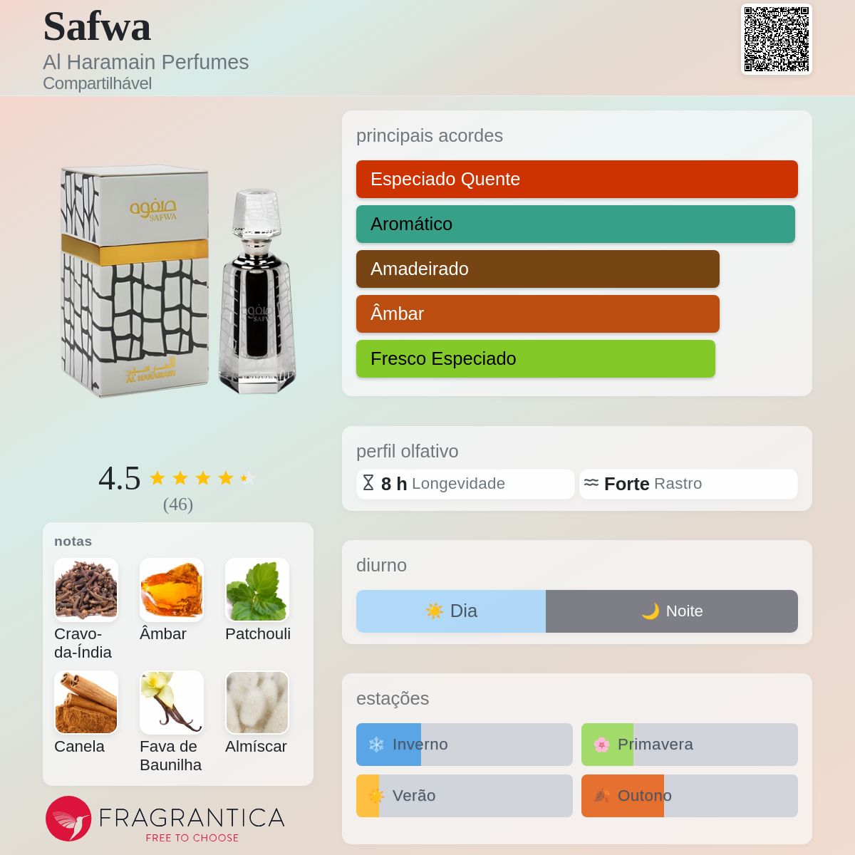 Safwa Al Haramain Perfumes perfume - a fragrância Compartilhável