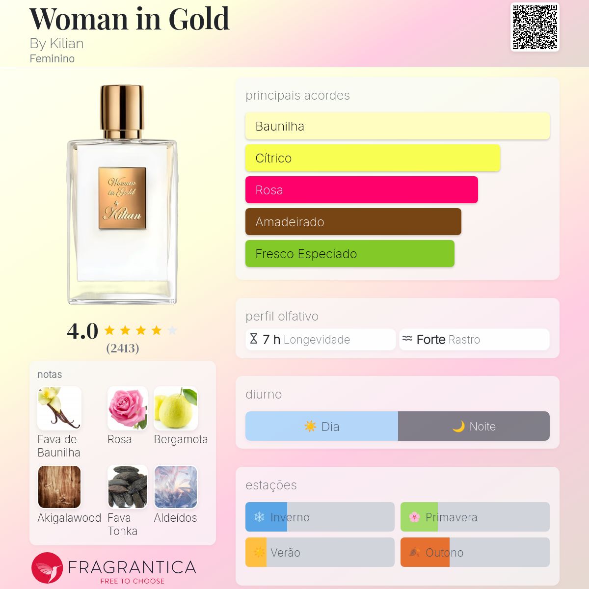 Woman in Gold by Kilian オードパルファム50ml Kilian Woman in Gold Eau de Parfum 50ml Perfume Spray | Cult Beauty