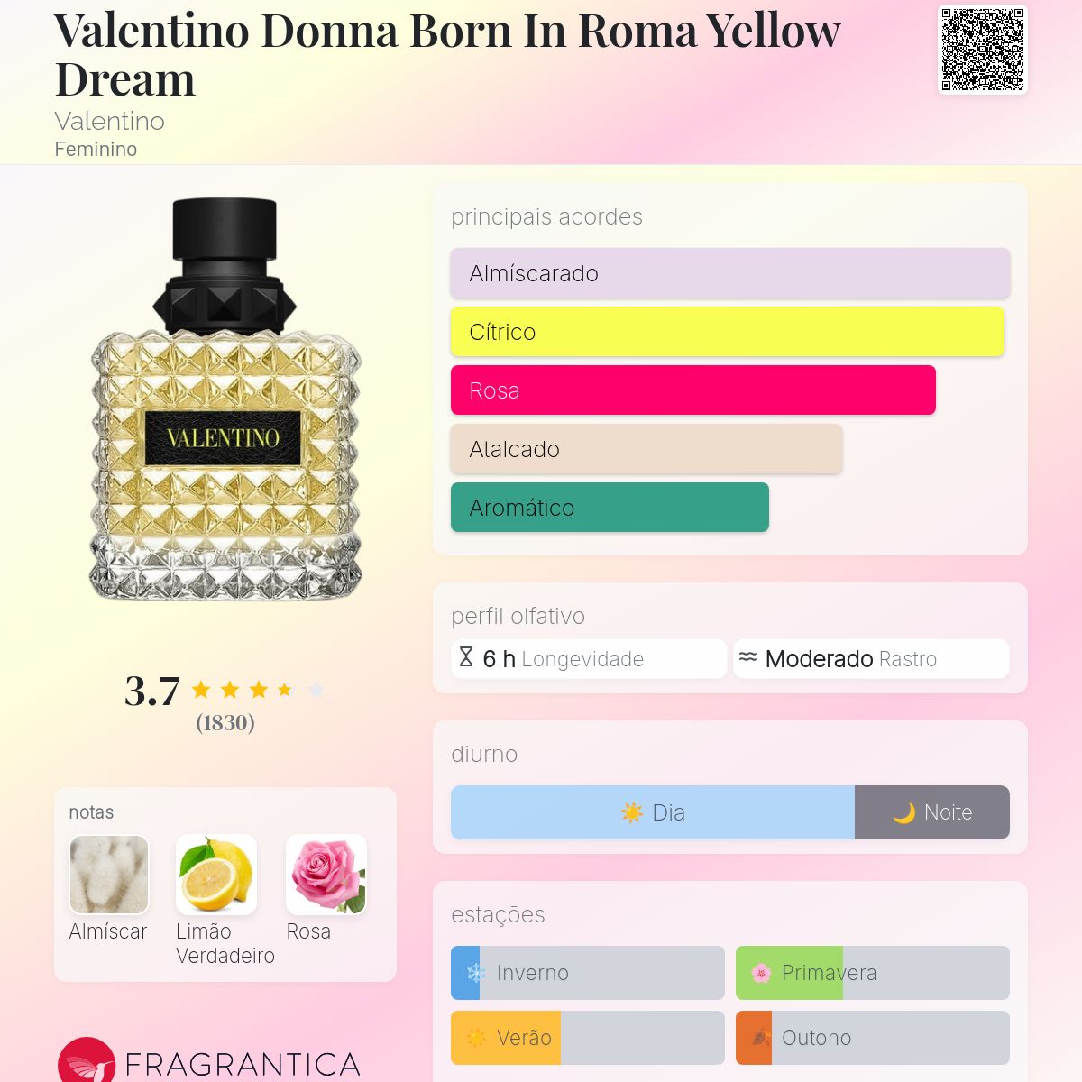 香水(女性用) VALENTINO DONNA BORN IN ROMA YELLOWDREAM Perfume Yellow Dream Valentino Born In Roma Donna Eau de Parfum