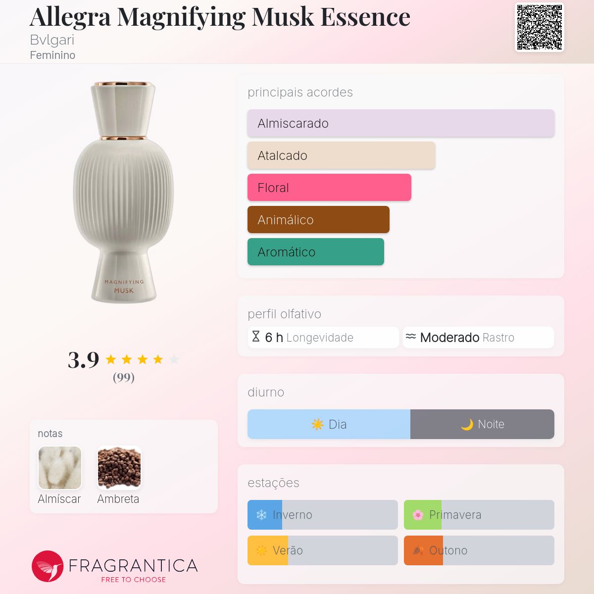 BVLGARI ALLEGRA MUSK 香水 BVLGARI ALLEGRA MAGNIFYING MUSK ESSENCE EDP 40ML - Mell Alta