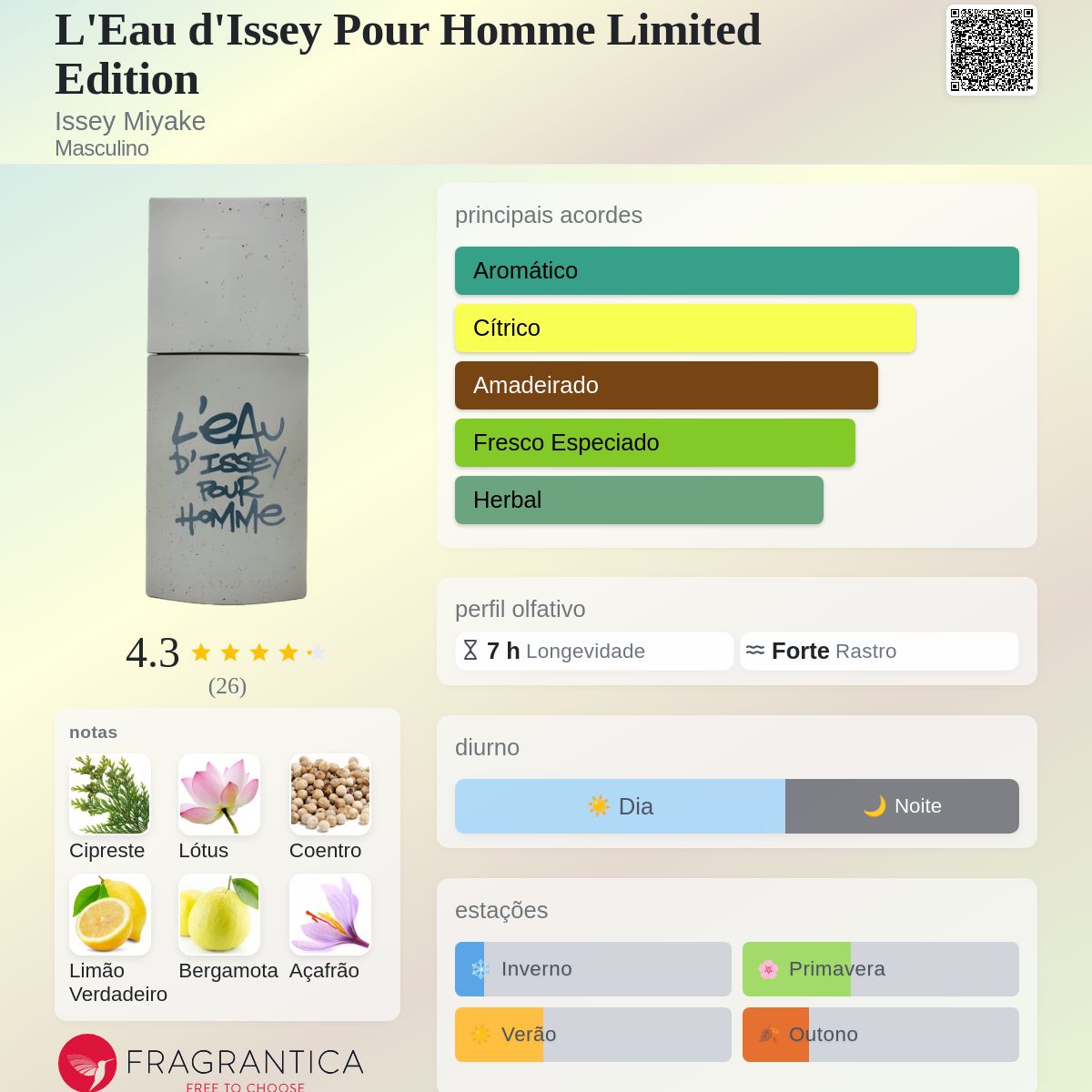 L'Eau d'Issey Pour Homme Limited Edition Issey Miyake Colônia - a