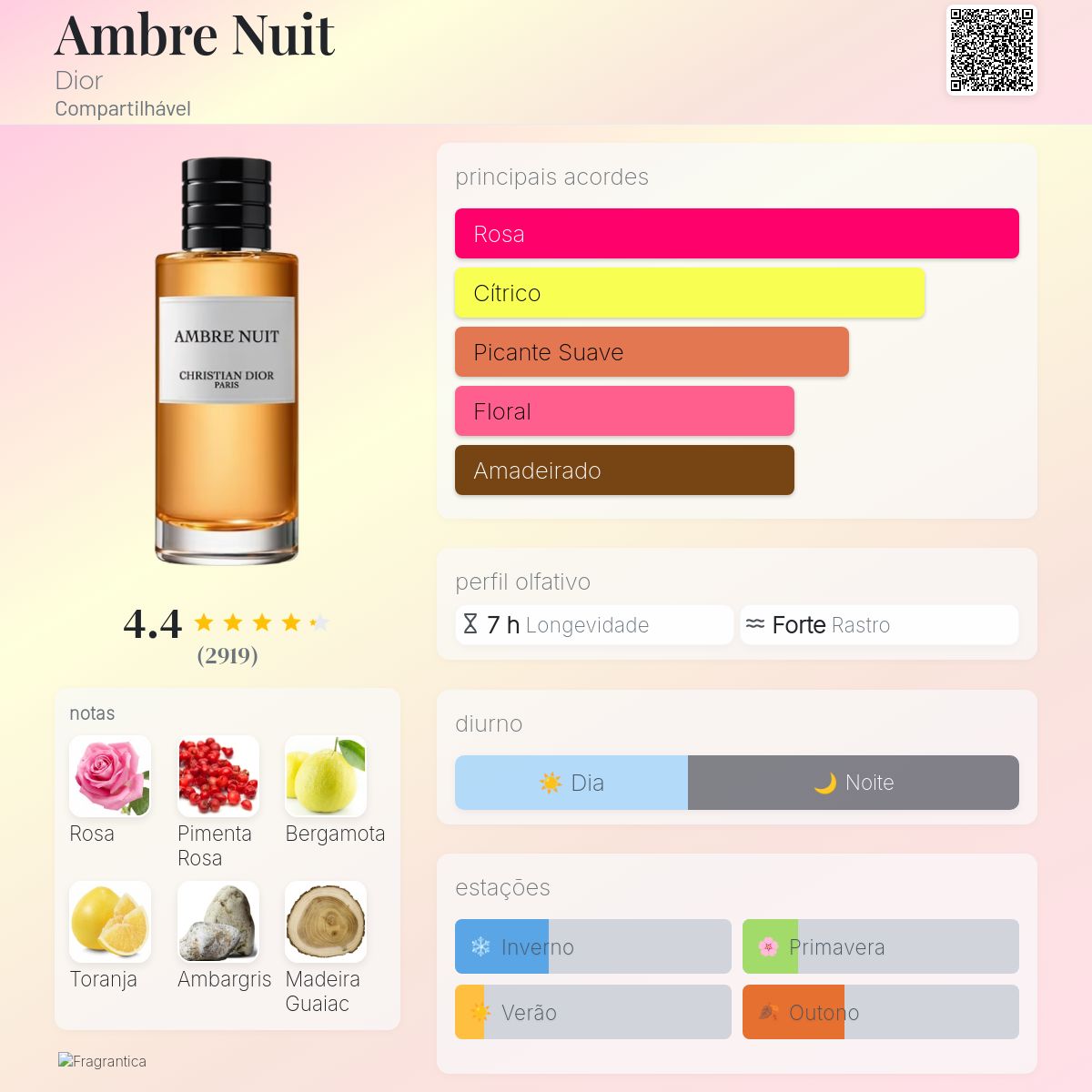 Ambre Nuit Dior perfume - a fragrância Compartilhável 2009