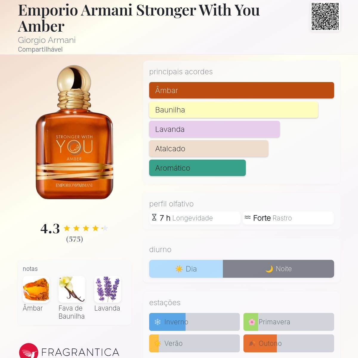 香水(男性用) EMPORIO ARMANI STRONGER WITH YOU AMBER Emporio Armani Stronger With You Amber Giorgio Armani