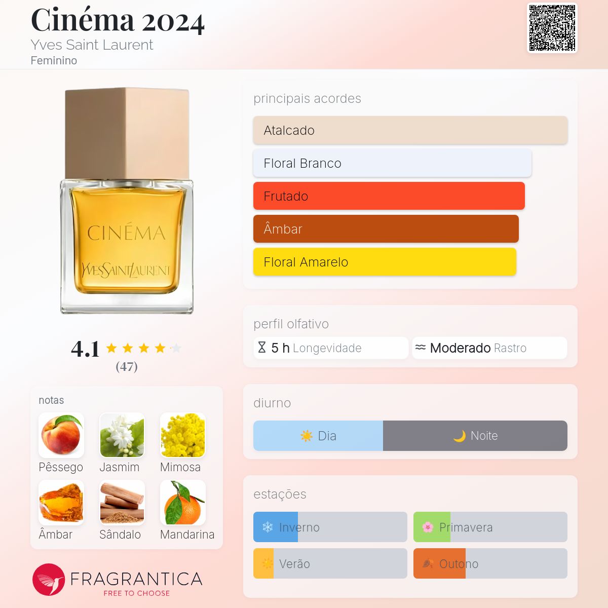 Cinéma 2024 Yves Saint Laurent perfume - a novo fragrância