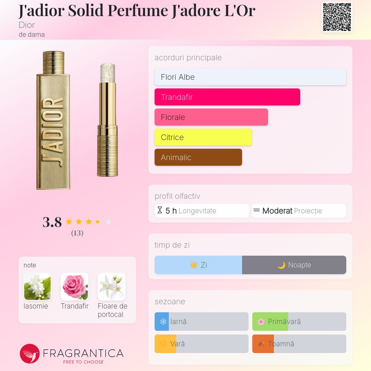 J'adior Solid Perfume J'adore L'Or Dior parfum - un nou parfum de
