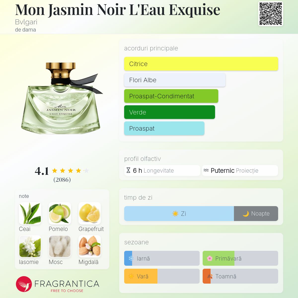 Mon Jasmin Noir L'Eau Exquise Bvlgari parfum - un parfum de dama 2012