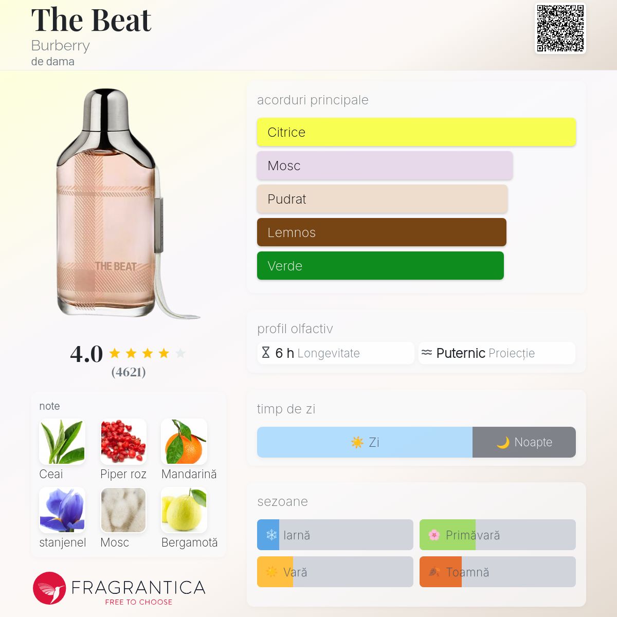 The Beat Burberry parfum - un parfum de dama 2008