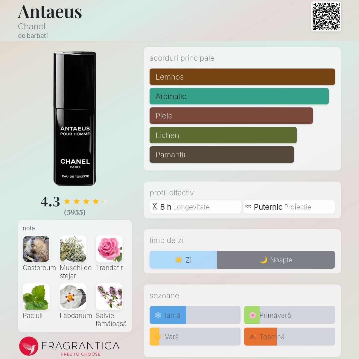 Antaeus Chanel colonie - un parfum de barbati 1981