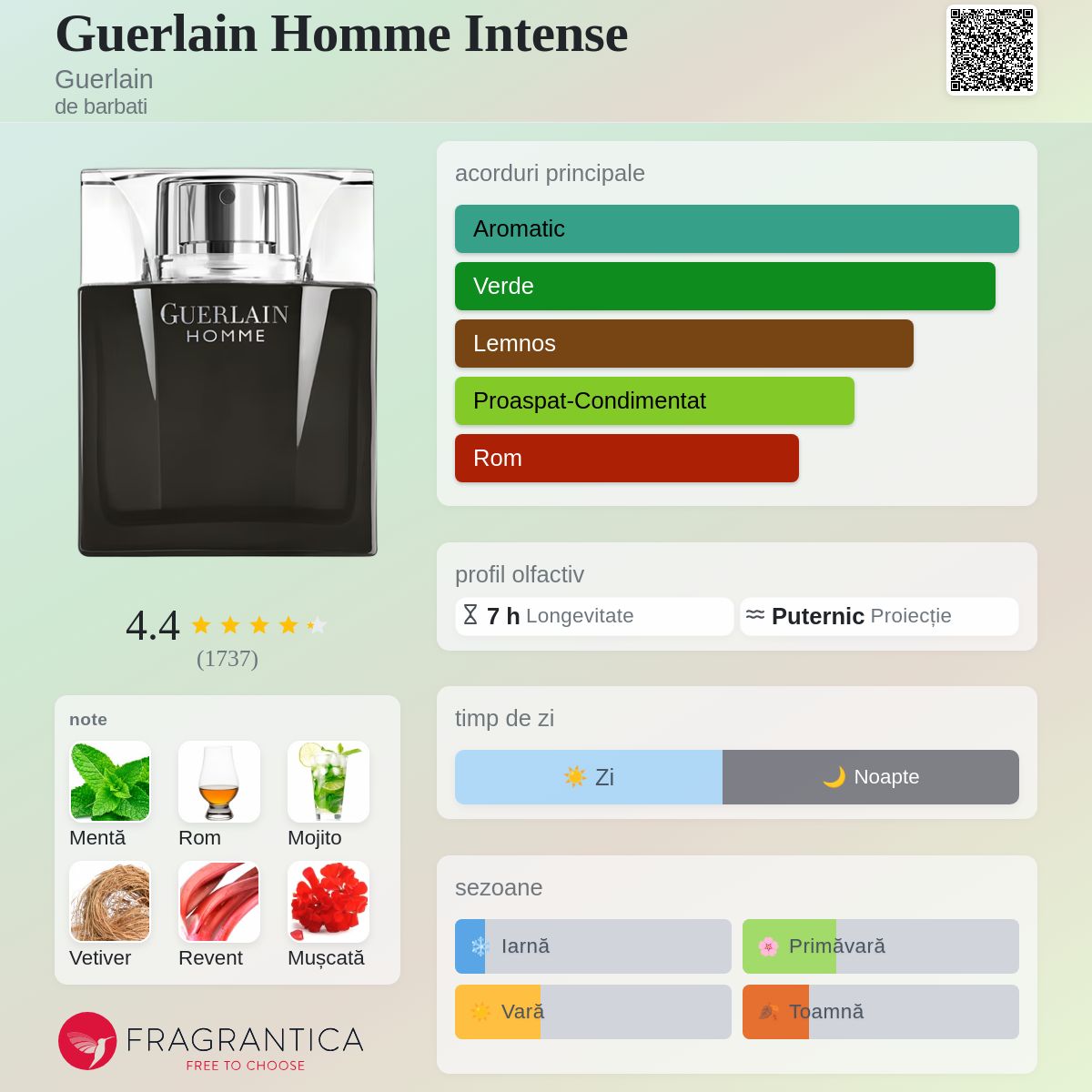 Guerlain Homme Intense Guerlain colonie - un parfum de barbati 2009