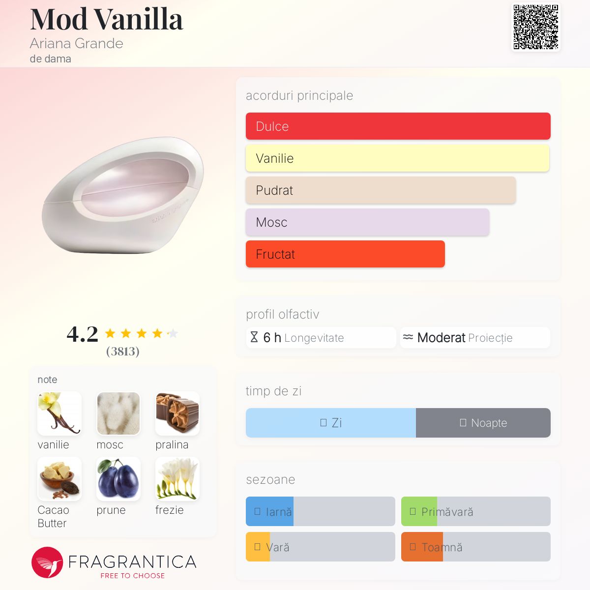 Mod Vanilla Ariana Grande 香水100ml Mod Vanilla Ariana Grande parfum - un parfum de dama 2022