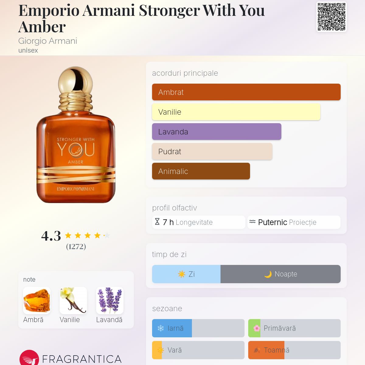 Emporio Armani Stronger With You Amber Giorgio Armani parfum - un