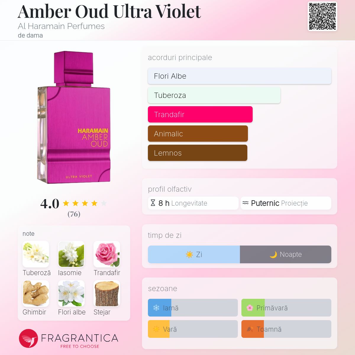 香水(女性用) AL HARAMAIN AMBER OUD ULTRAVIOLET 60ml Amber Oud Ultra Violet Al Haramain Perfumes parfum - un parfum de