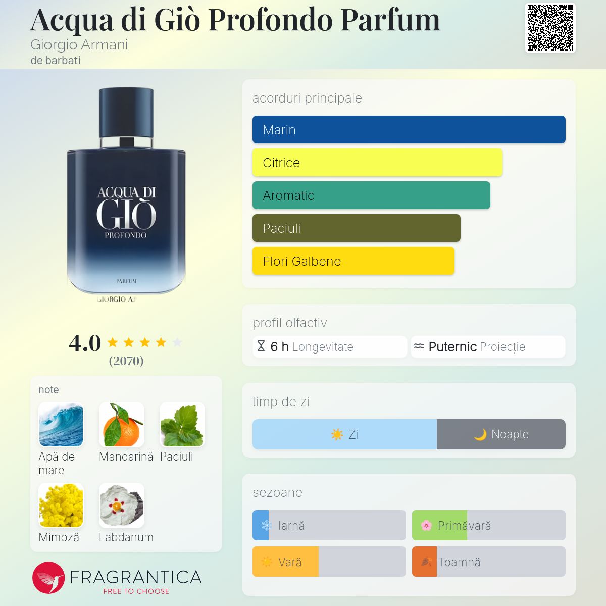 Acqua di Giò Profondo Parfum Giorgio Armani colonie - un parfum de