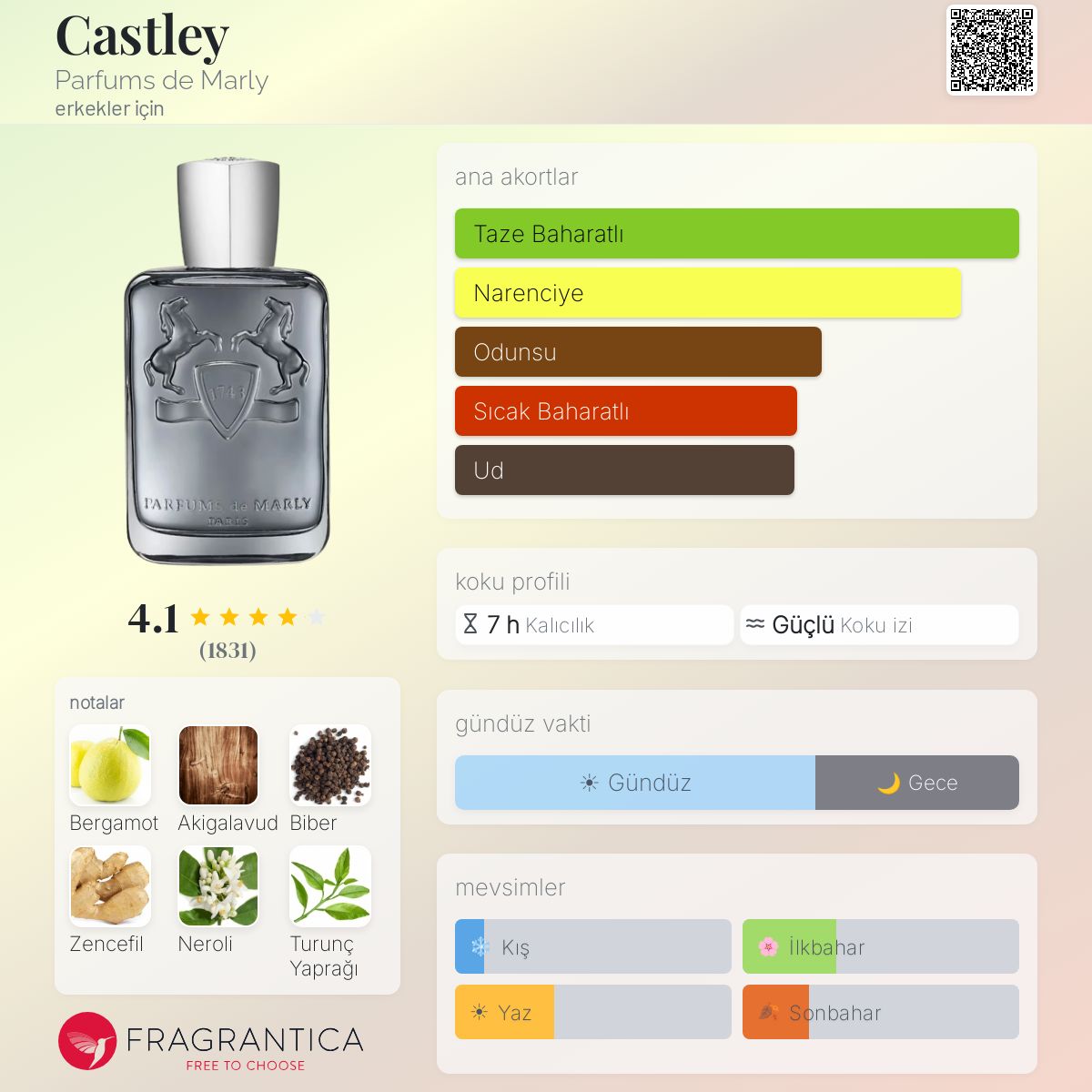 Castley Parfums de Marly kolonya - erkekler için yeni bir koku 2025