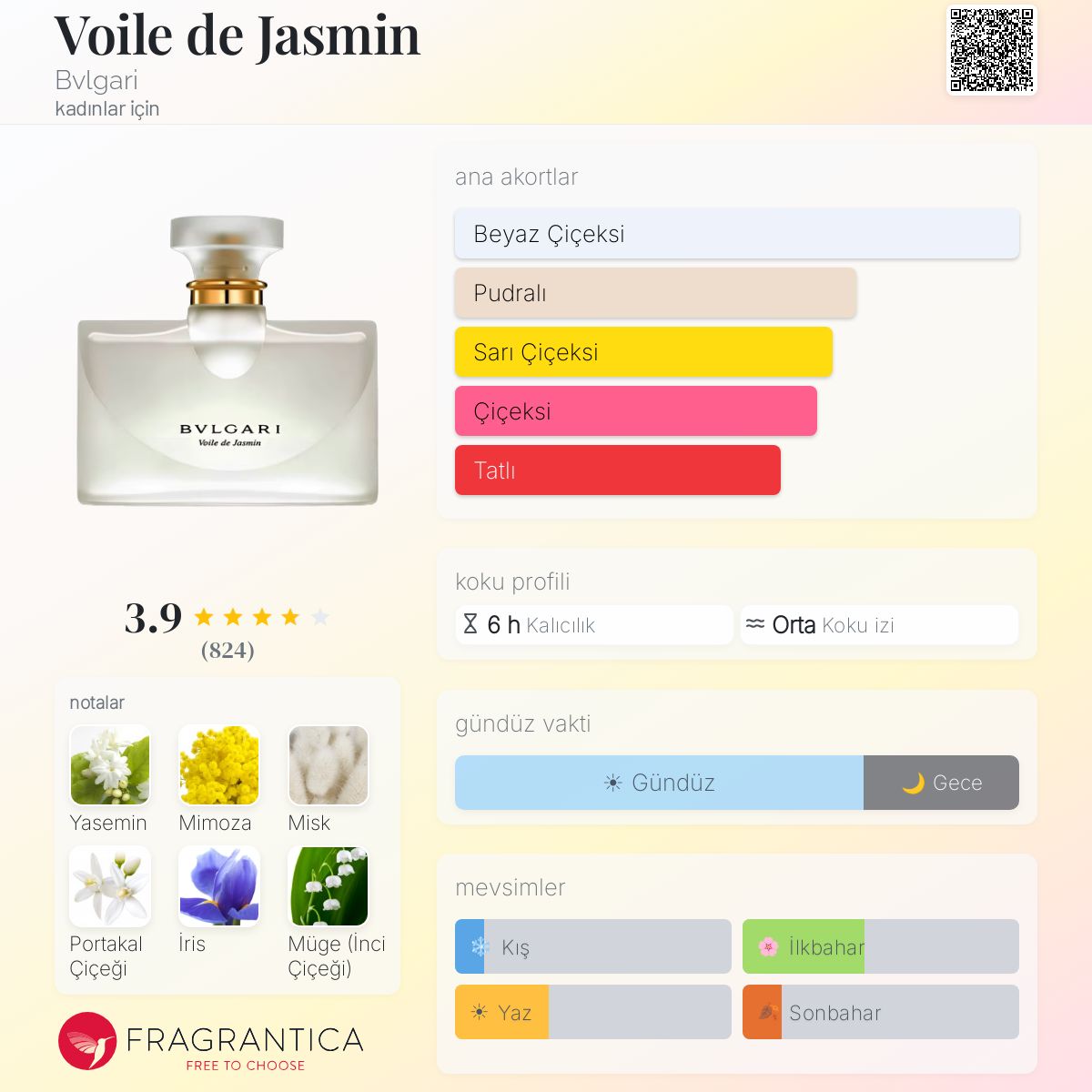 Voile de Jasmin Bvlgari parfüm - kadınlar için bir koku 2006