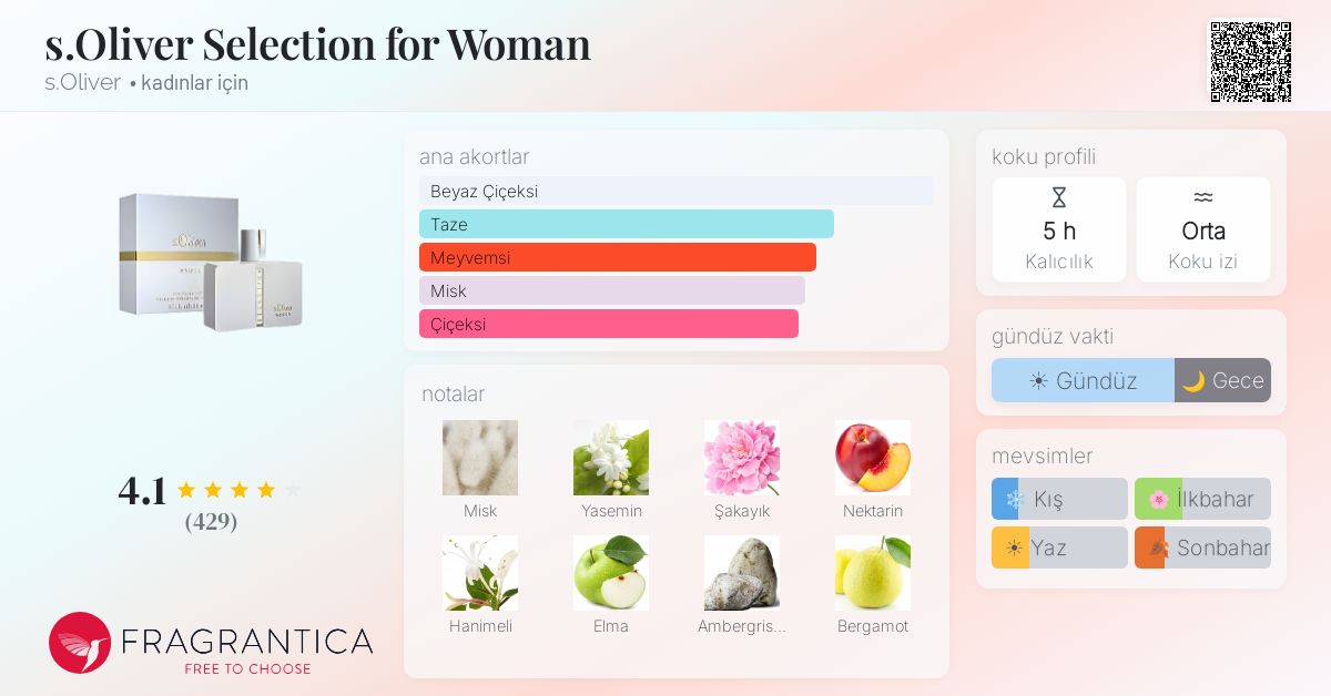 s.Oliver Selection for Woman s.Oliver parfüm - kadınlar için bir