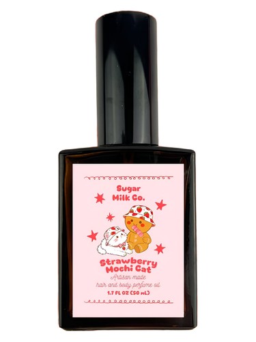 Strawberry Mochi Cat by Sugar Milk Co.