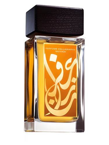 Perfume calligraphy saffron