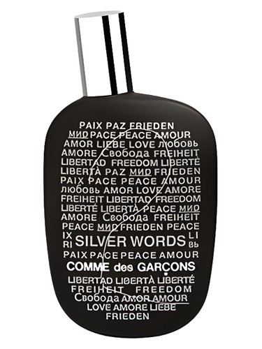 Comme des Garcons 2 Silver Words Comme des Garcons pro ženy a muže 