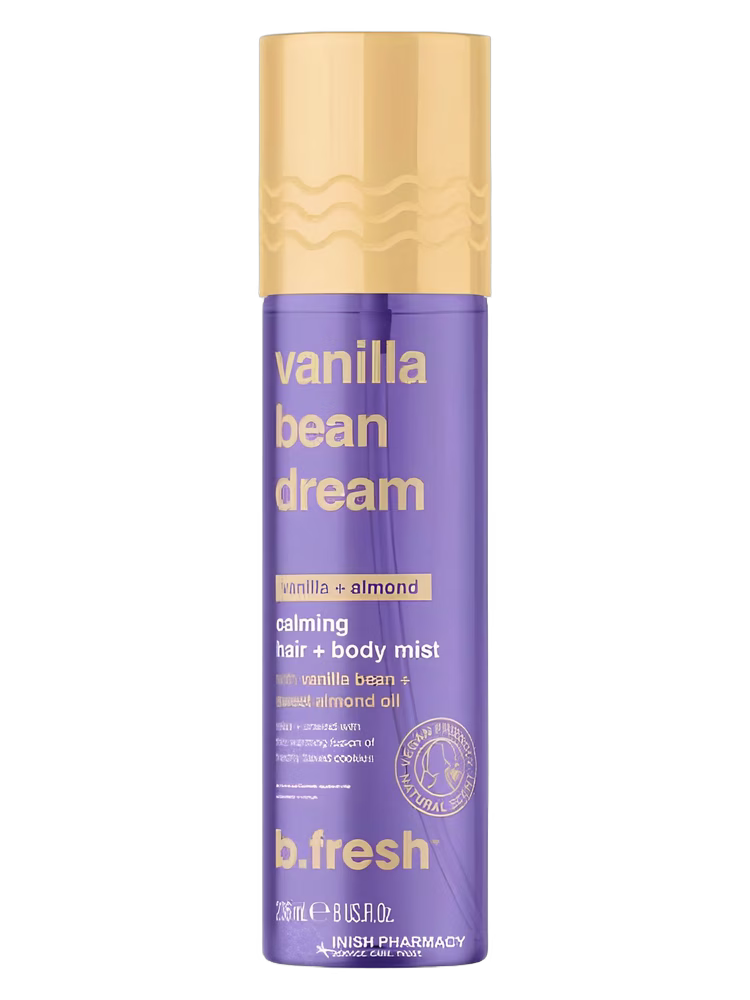 b.fresh vanilla bean dream calming hair + body mist