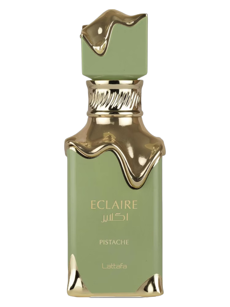 Lattafa Eclaire Pistache perfume bottle - lattafa Premium Arabian Fragrance